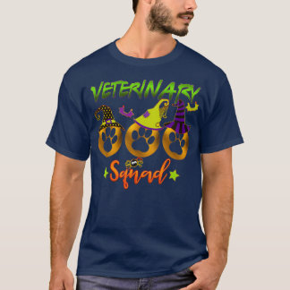 T-shirt Halloween Vétérinaire Squad Animaux Amateurs
