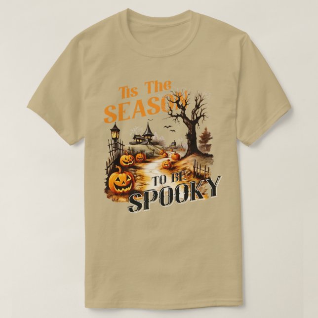 T-shirt Halloween vintage 8 (Design devant)