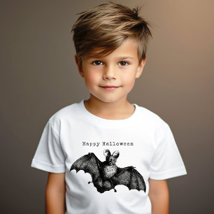 T-shirt Halloween Vintage de chauve-souris déplaisante