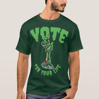T-shirt Halloween Voter Zombie Monstres Éffrayants Ventila