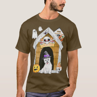T-shirt Halloween West Highland Terrier Chien sorcier Haun