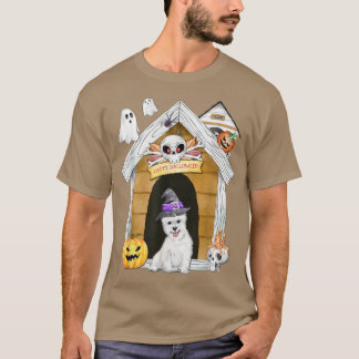T-shirt Halloween West Highland Terrier Chien sorcier Haun