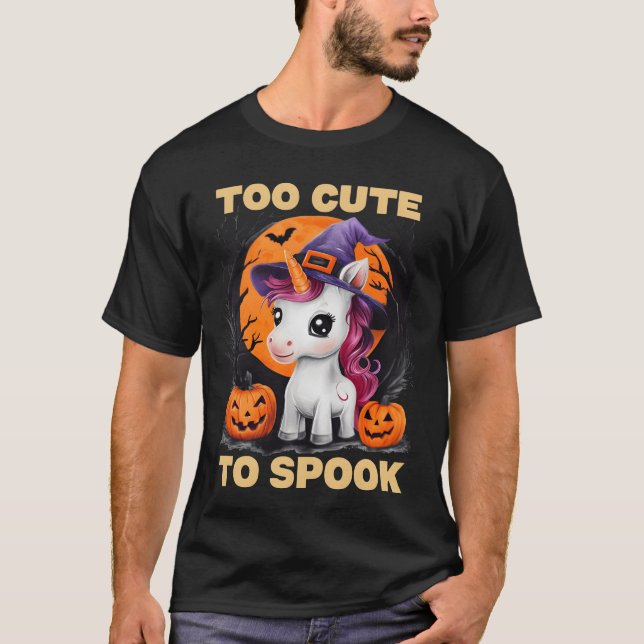 T-shirt Halloween Whimsical Unicorn garçon (Devant)