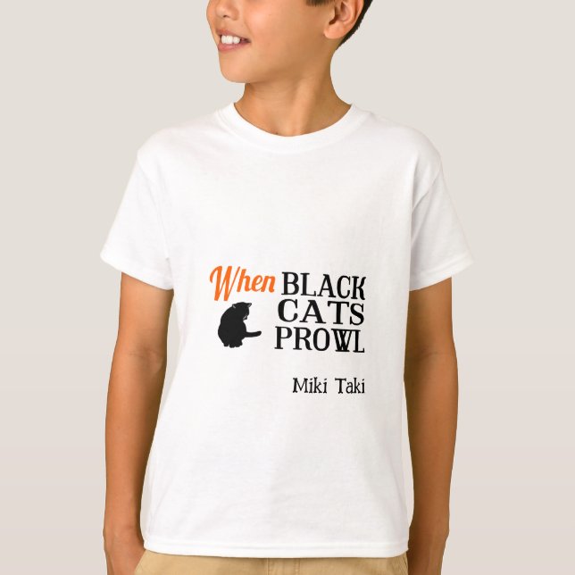 T-shirt Halloween Whimsical Whimsical Funny chat (Devant)