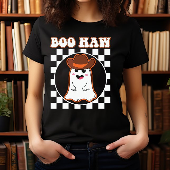 T-SHIRT HALLOWEEN WILD WEST BOO HAW CUTE COWBOY GHOST (Créateur téléchargé)