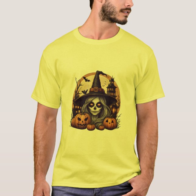 T-shirt Halloween Witch (Devant)