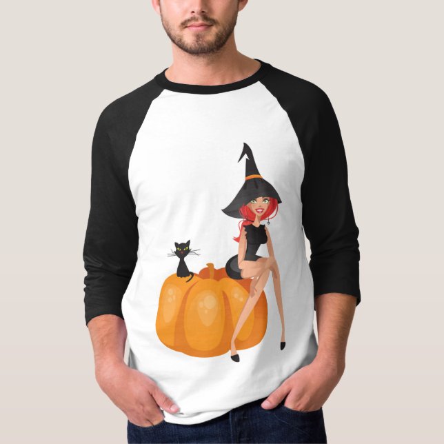 T-SHIRT HALLOWEEN WITCH (Devant)