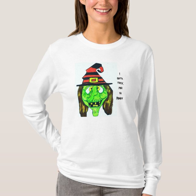 T-SHIRT HALLOWEEN WITCH, J'AI EU UN TRUC DE T (Devant)