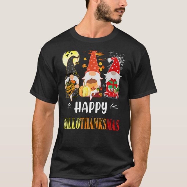 T-shirt Halloween Witch Momster Halloween Gnomes Scary Spo (Devant)