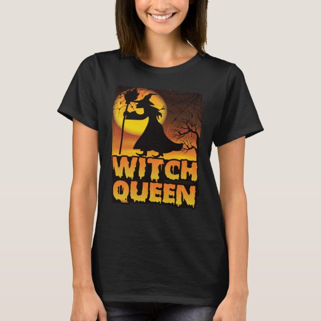 T-shirt Halloween Witch Queen (Devant)