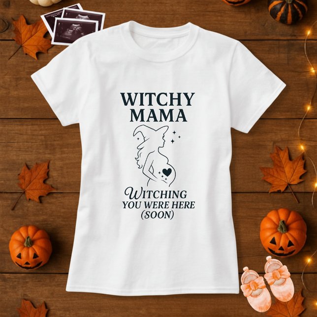 T-shirt Halloween Witchy Mama Enceinte (Créateur téléchargé)