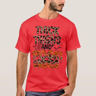 T-shirt Halloween Women's Thick Thighs And Spooky Vibes