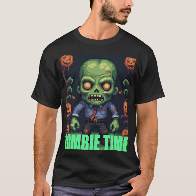 T-shirt Halloween Zombie (Devant)
