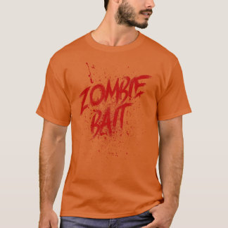 T-shirt Halloween Zombie Bait drôle