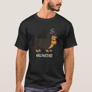 T-shirt Halloweenie Funny Saucisse Chien Pun Dark BG