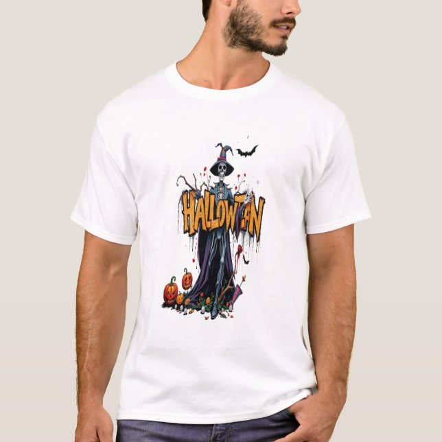 T-shirt halloweentee graffiti art halloween cool (Devant)