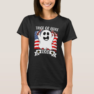 T-shirt Halloweentrick Ou Bière Boisson Fête Fantôme Costu