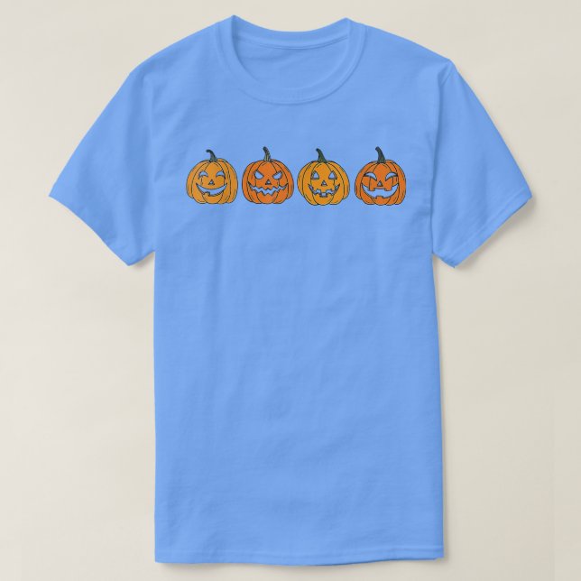 T-shirt Hallowen saison Éffrayante Citrouille JackoLantern (Design devant)