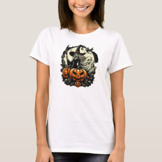T-shirt Hallowen Witch Design