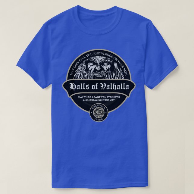 T-shirt Halls De Valhalla Wikinger Vikings (Design devant)
