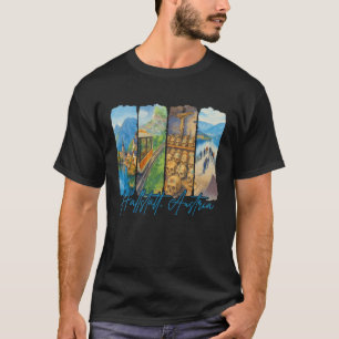 T-shirt Hallstatt Autriche Voyage Séjour Coup de Pinceau S