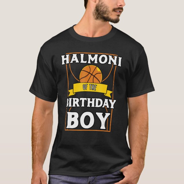 T-shirt Halmoni De L'Anniversaire Baller Basketball Annive (Devant)