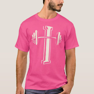 T-shirt Haltère Croix Drôle Gym Chrétien Jésus Musculation