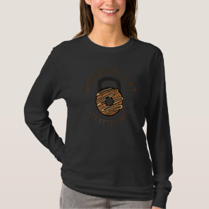 T-shirt Haltère Donut Hommes Femmes Gym Fitness Workout 3