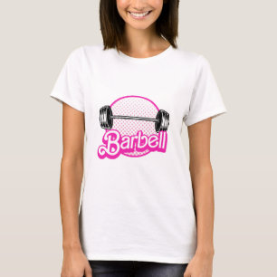 T-shirt Haltère - rose