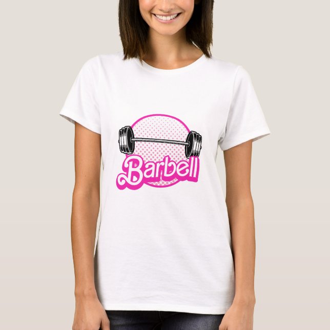 T-shirt Haltère - rose (Devant)