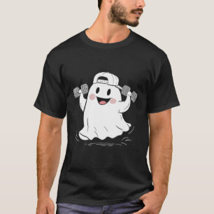 T-shirt Haltères fantômes drôles Gym Spooky Musculation Ha