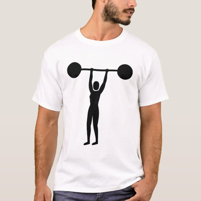 T-shirt Haltérophilie 02 - Noir (Devant)