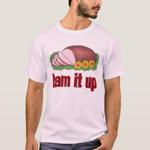 T-shirt HAM IT UP Funny Holiday Foody Dîner de Noël