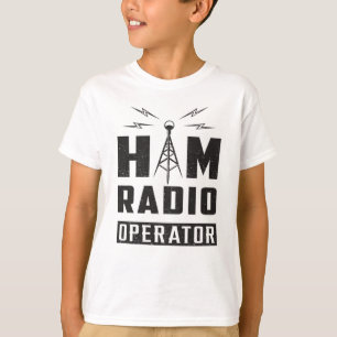 T-shirt HAM Radio Amateur Fréquence Opérateur Antenne Cade