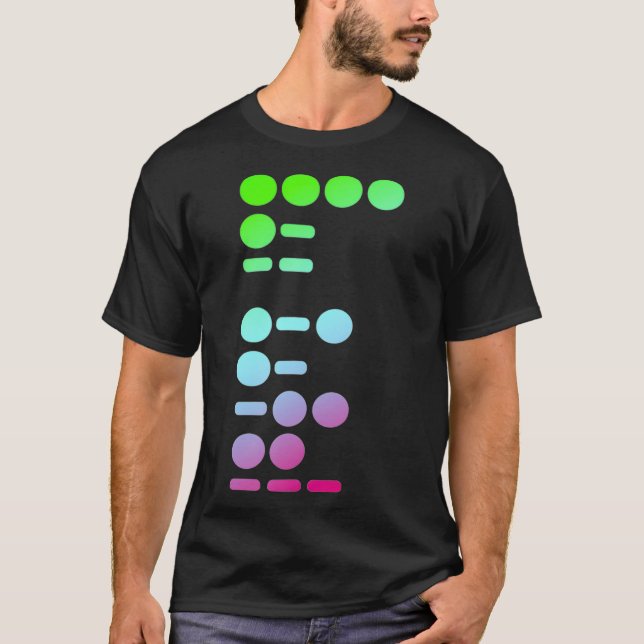 T-shirt HAM Radio Dans Morse Code Pour HAM Radio (Devant)