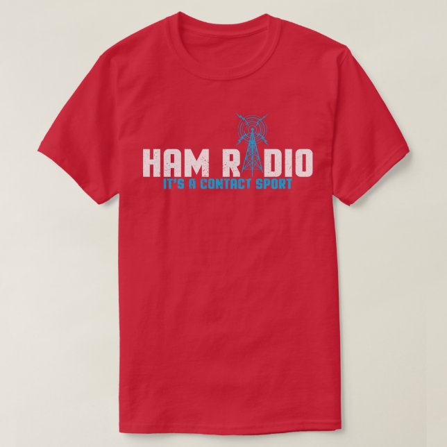 T-shirt Ham Radio I Station de base I Radio amateur (Design devant)