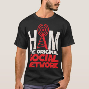 T-shirt Ham Radio Le Réseau Social Original