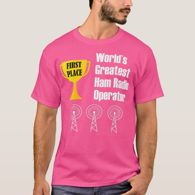 T-shirt Ham Radio Opérateur Amateur Radio Funny Plus Grand (Devant)