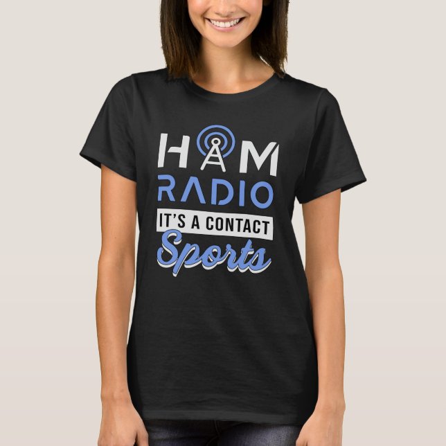 T-shirt HAM Radio Opérateur Antenne Amateur Code Idée cade (Devant)