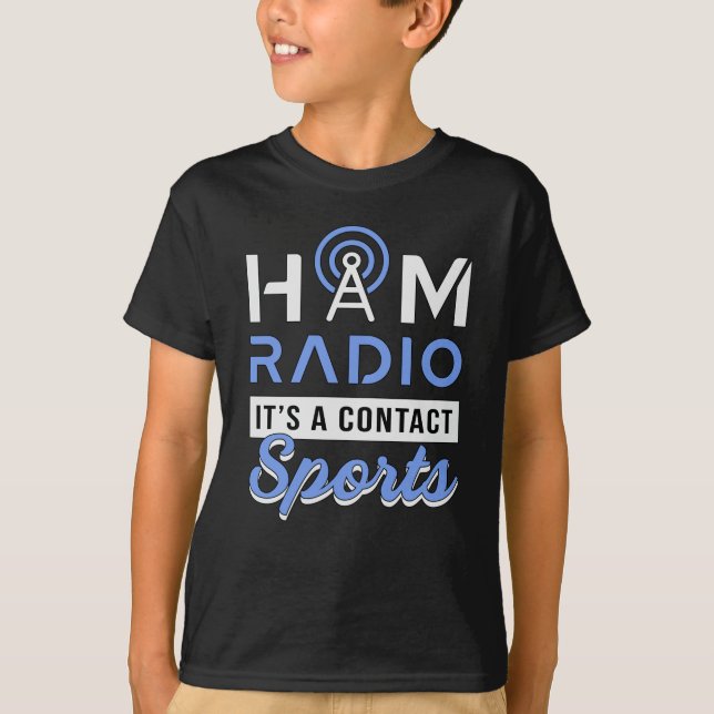T-shirt HAM Radio Opérateur Antenne Amateur Code Idée cade (Devant)