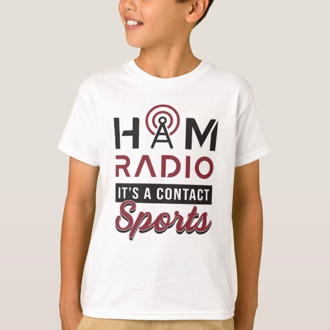 T-shirt HAM Radio Opérateur Code amateur Antenne Idée cade (Devant)