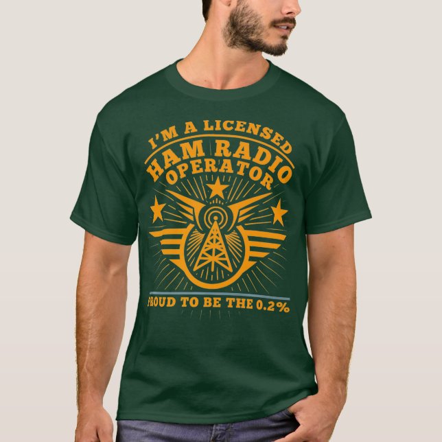 T-shirt Ham Radio Operator Fier Amusant CB Radio Cadeau (Devant)