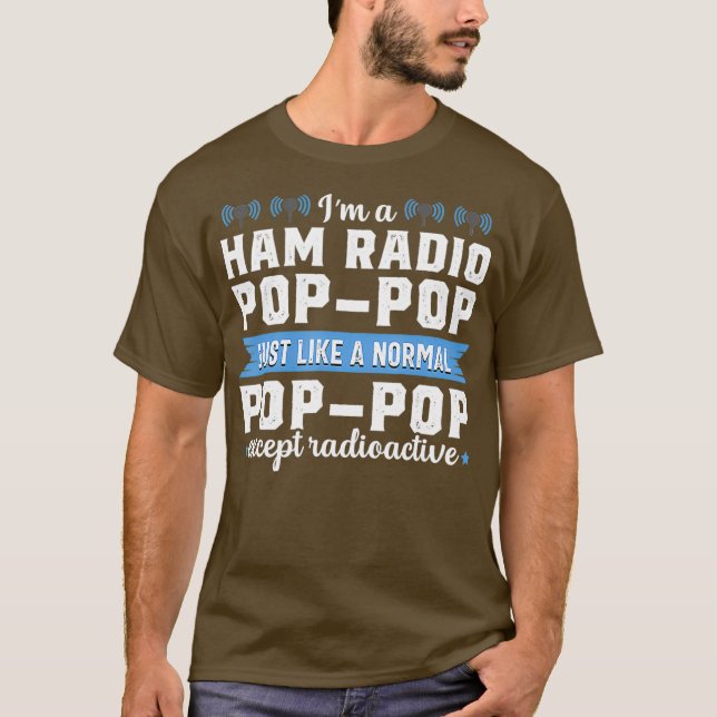 T-shirt Ham Radio Operator Funny Radioactive Amateur (Devant)