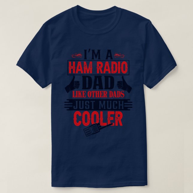 T-shirt Ham Radio Papa (Design devant)