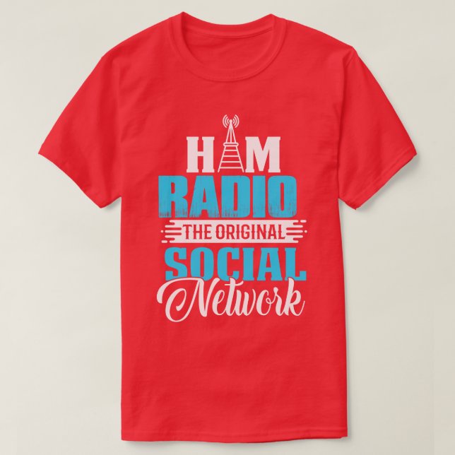 T-shirt Ham Radio Réseau Social (Design devant)
