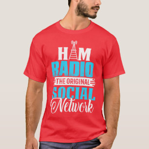 T-shirt Ham Radio Réseau Social
