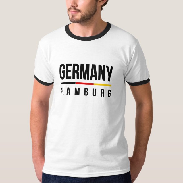 T-shirt Hambourg Allemagne (Devant)