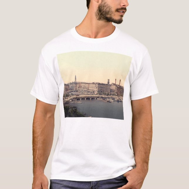 T-shirt Hambourg Alsterarkaden Deutschland Alster Allemagn (Devant)