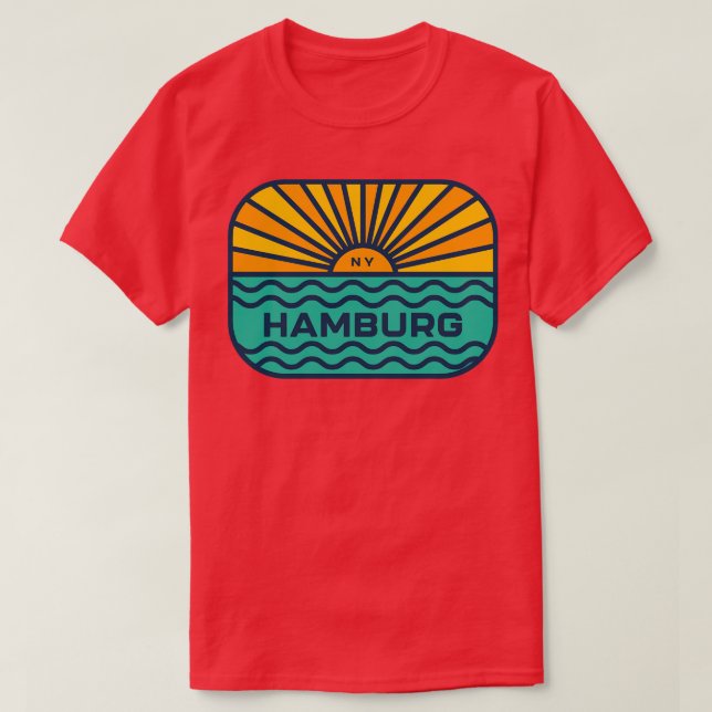 T-shirt Hambourg New York Buffalo NY Lake Erie WNY (Design devant)