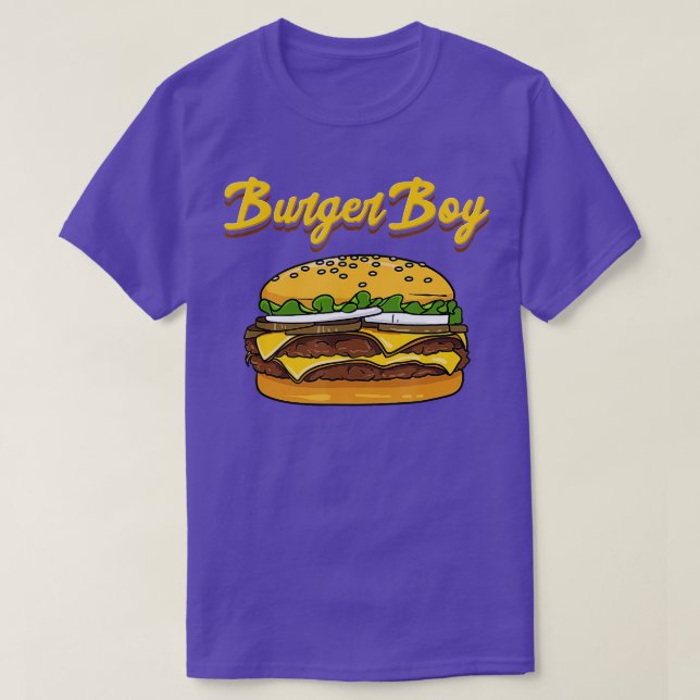 T-shirt Hamburger Cheeseburger Funny Burger Garçon Restaur (Design devant)
